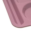 Carlisle Melamine Rectangular Tray w/ (6) Compartments, 14" x 10", Rose Granite (4398193) thumbnail 4