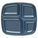 Carlisle Melamine Rectangular Tray w/ (4) Compartments, 10 5/16" x 9 19/32", Cafe Blue (4398635) thumbnail 2