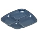 Carlisle Melamine Rectangular Tray w/ (4) Compartments, 10 5/16" x 9 19/32", Cafe Blue (4398635) thumbnail 3