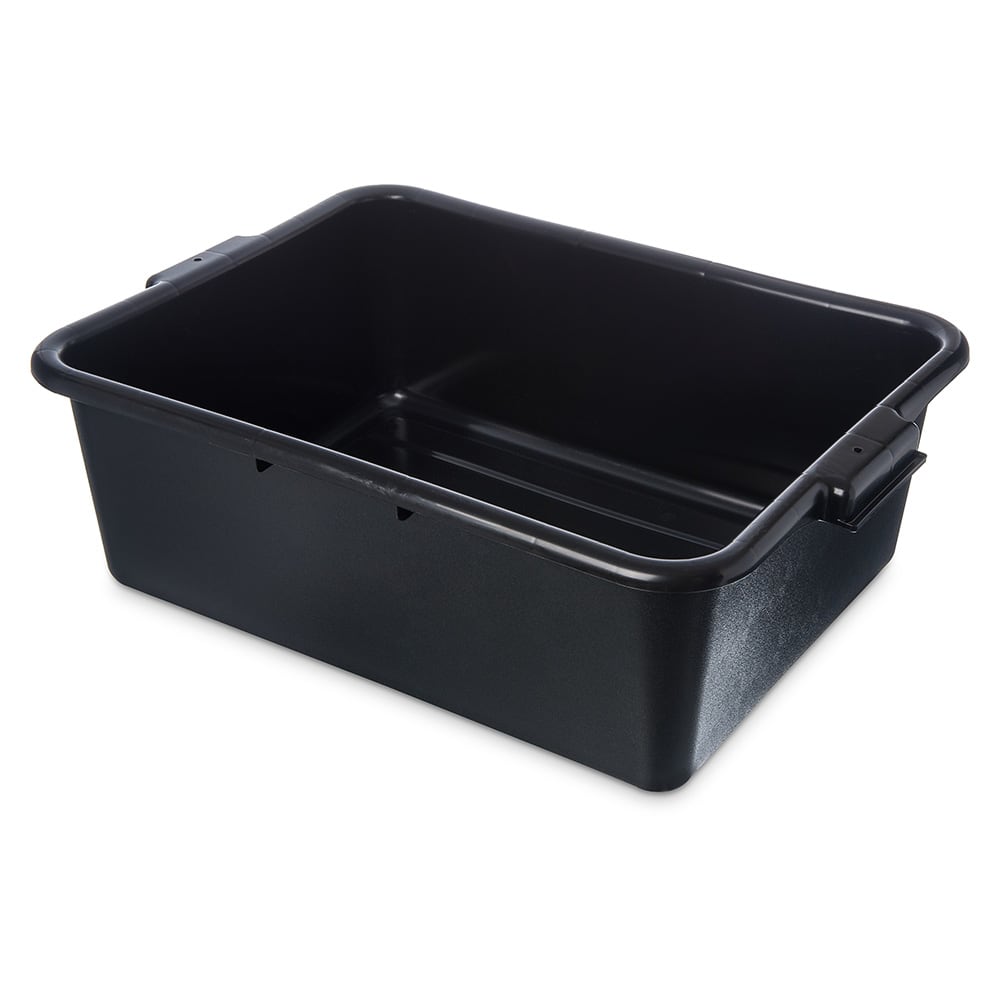 Carlisle Comfort Curve™ Bus Box - 20" x 15" x 7", Black (4401103)