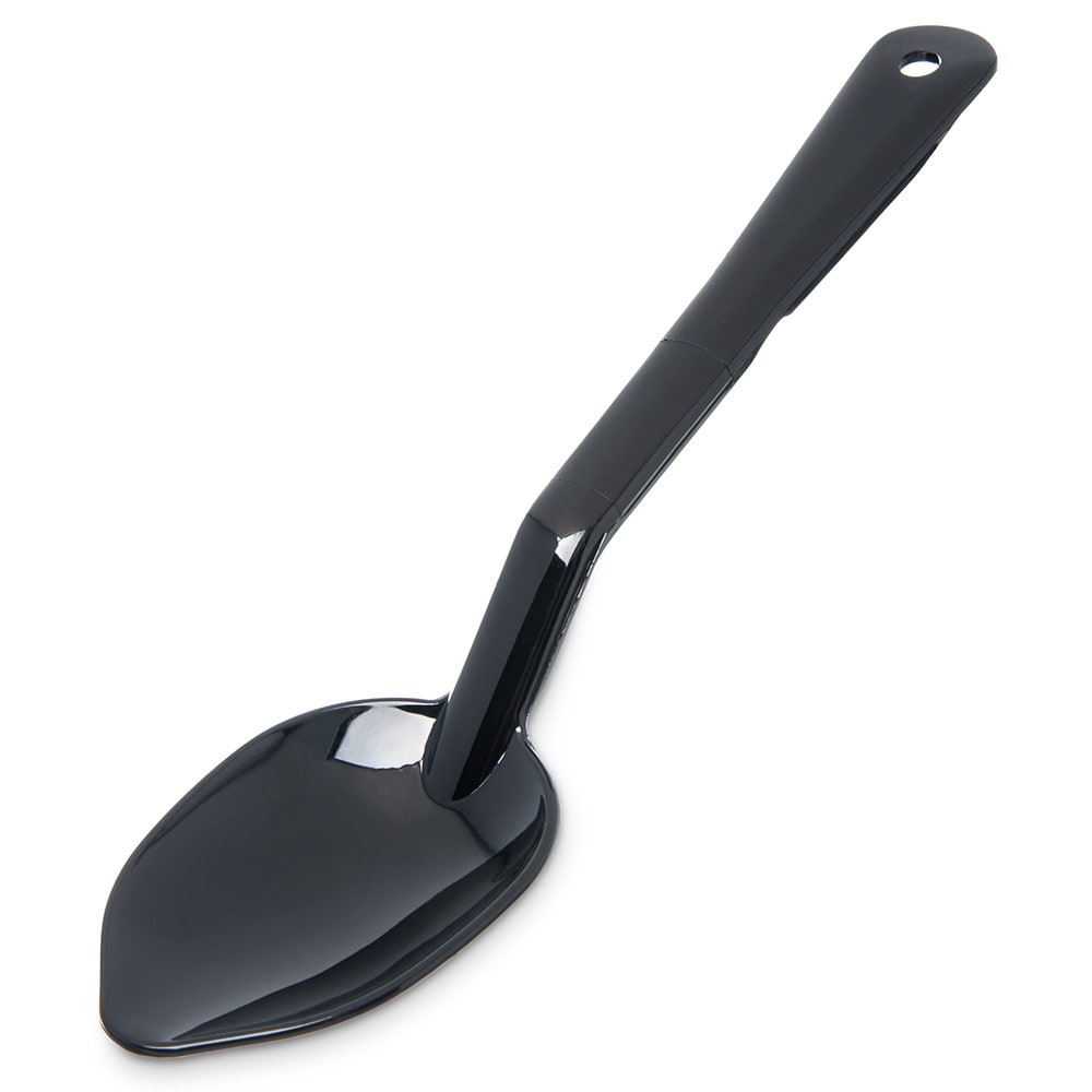 Carlisle 11" Solid Serving Spoon - Plastic, Black (441003)