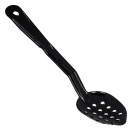 Carlisle 11" Perforated Serving Spoon - Plastic, Black (441103) thumbnail 4
