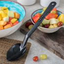 Carlisle 13" Solid Serving Spoon - Plastic, Black (442503) thumbnail 5