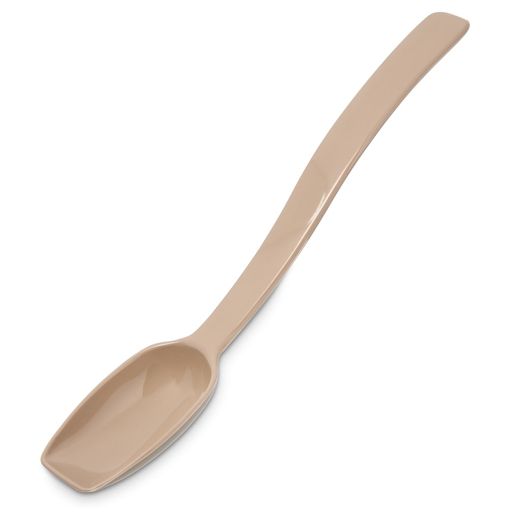 Carlisle 8"L Solid Salad/Buffet Spoon w/  1/2 oz Capacity, Plastic, Beige (446006)