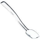 Carlisle 8"L Solid Salad/Buffet Spoon w/  1/2 oz Capacity, Plastic, Clear (446007) thumbnail 4
