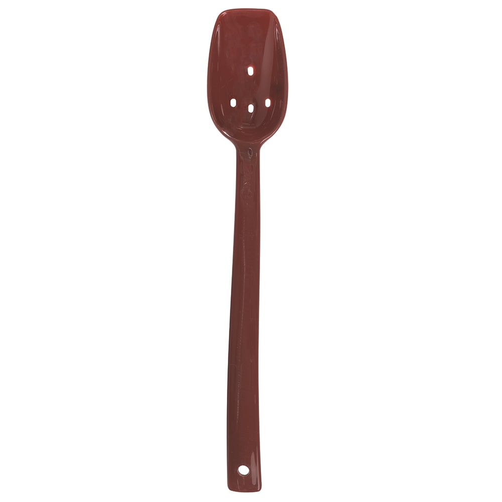 Carlisle 10"L Perforated Salad/Buffet Spoon w/ 3/4 oz Capacity, Plastic, Brown (447101)