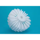 Carlisle 6" Round Pipe & Valve Brush - Polyester Bristles, White (45006EC02) thumbnail 4