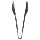 Carlisle 6"L Plastic Salad Tongs, Black (460603) thumbnail 2