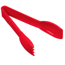 Carlisle 6"L Plastic Salad Tongs, Red (460605) thumbnail 3