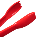 Carlisle 6"L Plastic Salad Tongs, Red (460605) thumbnail 4