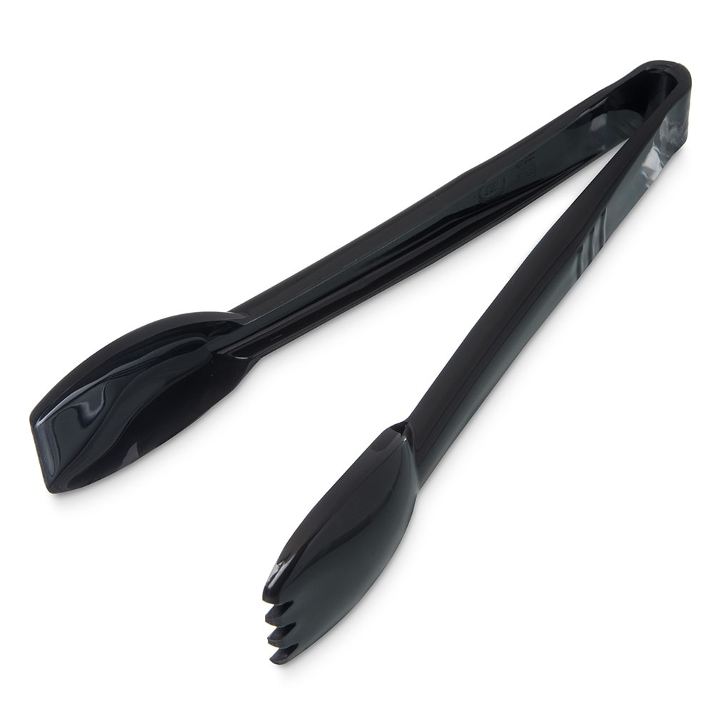Carlisle 9"L Plastic Salad Tongs, Black (460903)