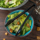 Carlisle 9"L Plastic Salad Tongs, Black (460903) thumbnail 5