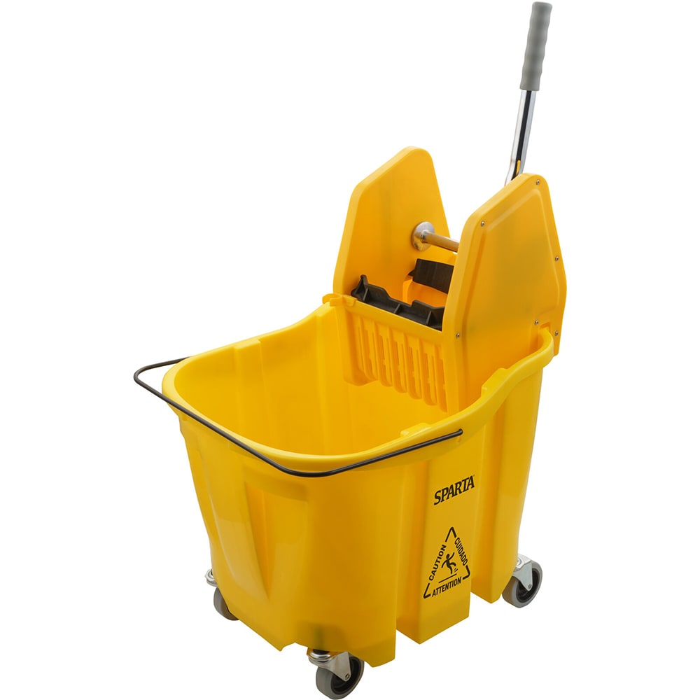 Carlisle Mop Bucket Combo - Down Press Wringer, Yellow (4690404)