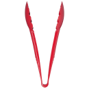 Carlisle 9"L Plastic Utility Tongs, Red (470905) thumbnail 2