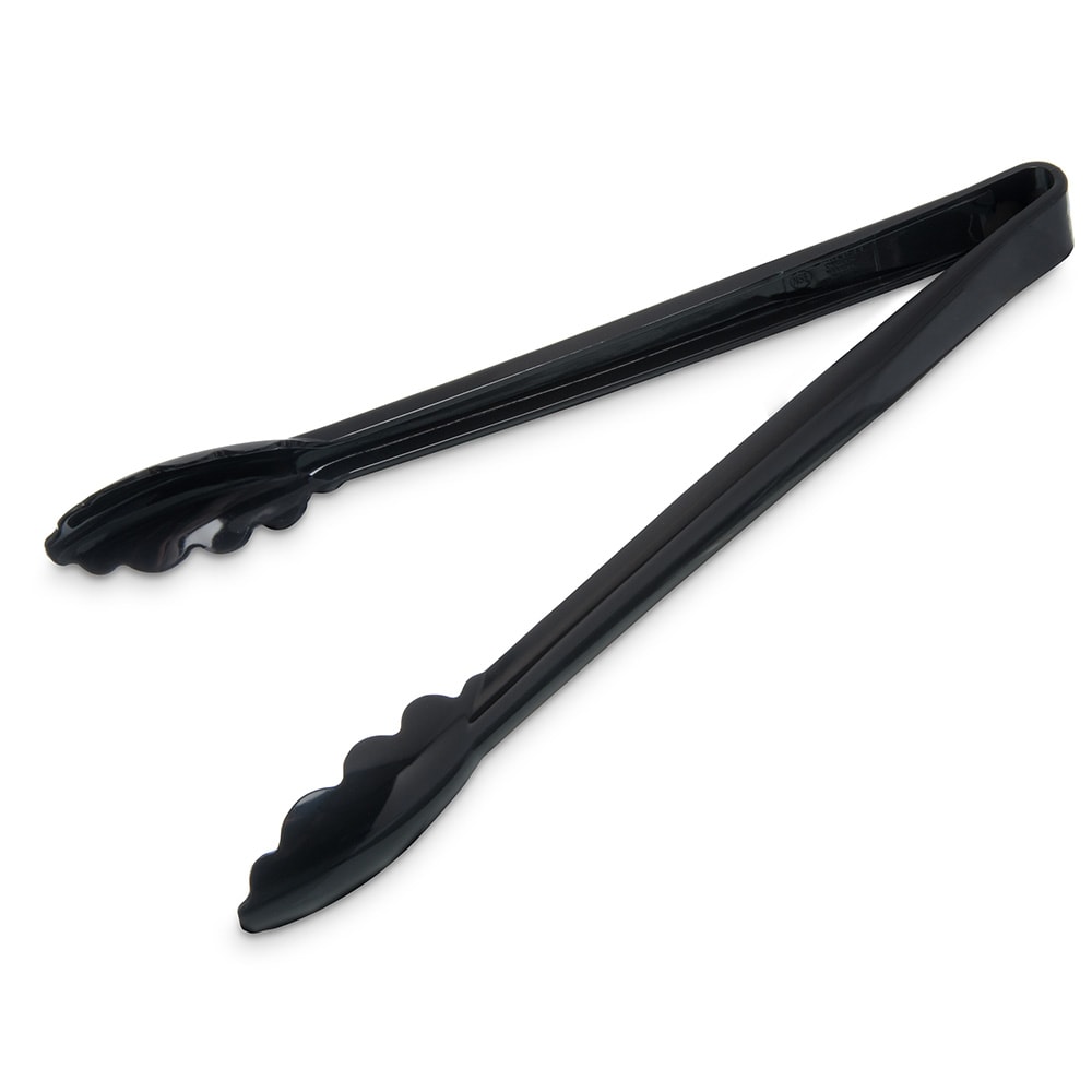 Carlisle 12"L Plastic Utility Tongs, Black (471203)
