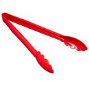 Carlisle 12"L Plastic Utility Tongs, Red (471205) thumbnail 3