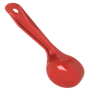 Carlisle 2 oz Solid Portion Spoon w/ Flat Bottom, Plastic, Red (492405) thumbnail 4