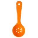 Carlisle 2 1/2 oz Perforated Measure Misers® Portion Spoon, Orange (496324) thumbnail 3