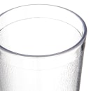Carlisle 12 oz Clear Textured Plastic Tumbler (5212-207) thumbnail 3