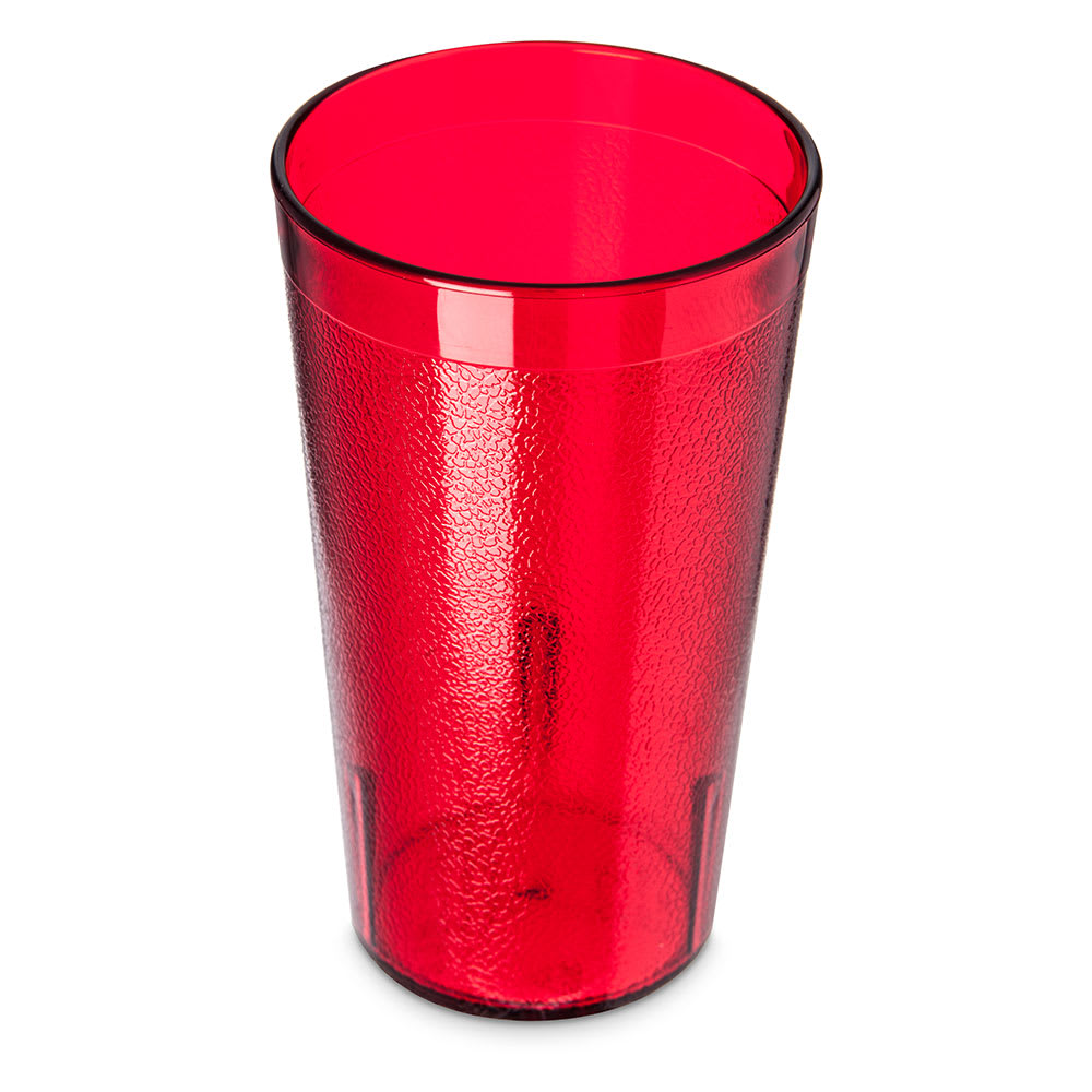 Carlisle 12 oz Ruby Textured Plastic Tumbler (521210)