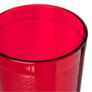 Carlisle 12 oz Ruby Textured Plastic Tumbler (521210) thumbnail 4