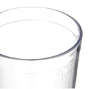 Carlisle 16 oz Clear Textured Plastic Tumbler (5216-207) thumbnail 3