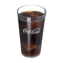 Carlisle 16 oz Clear Textured Coca Cola® Plastic Tumbler (52163550E) thumbnail 3