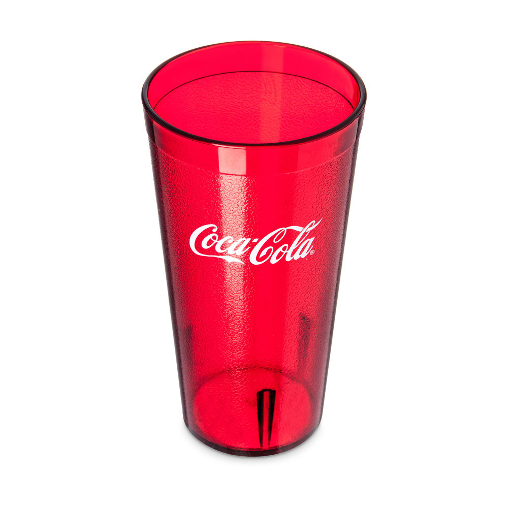 Carlisle 20 oz Ruby Textured Coca Cola® Plastic Tumbler (52203550)