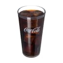 Carlisle 20 oz Clear Textured Coca Cola® Plastic Tumbler (52203550A) thumbnail 2