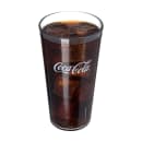 Carlisle 20 oz Clear Textured Coca Cola® Plastic Tumbler (52203550A) thumbnail 3