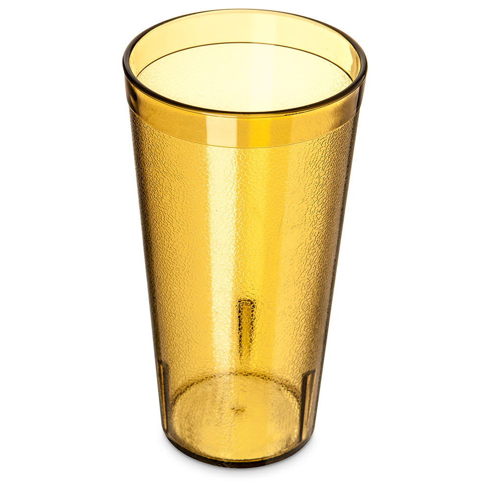 Carlisle 20 oz Amber Textured Plastic Tumbler (522013)