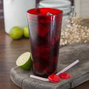 Carlisle 20 oz Clear Textured Ruby Tumbler (522010) thumbnail 5