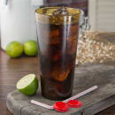 Carlisle 24 oz Amber Textured Plastic Tumbler (522413) thumbnail 5