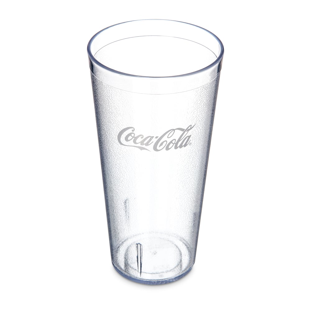 Carlisle 24 oz Clear Textured Coca Cola® Plastic Tumbler (52243550G)