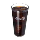 Carlisle 24 oz Clear Textured Coca Cola® Plastic Tumbler (52243550G) thumbnail 2