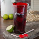 Carlisle 24 oz Ruby Textured Coca Cola® Plastic Tumbler (52243550H) thumbnail 4