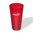 Carlisle 32 oz Ruby Textured Coca Cola® Plastic Tumbler (5232-63550I) thumbnail 2