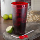Carlisle 32 oz Ruby Textured Coca Cola® Plastic Tumbler (5232-63550I) thumbnail 6