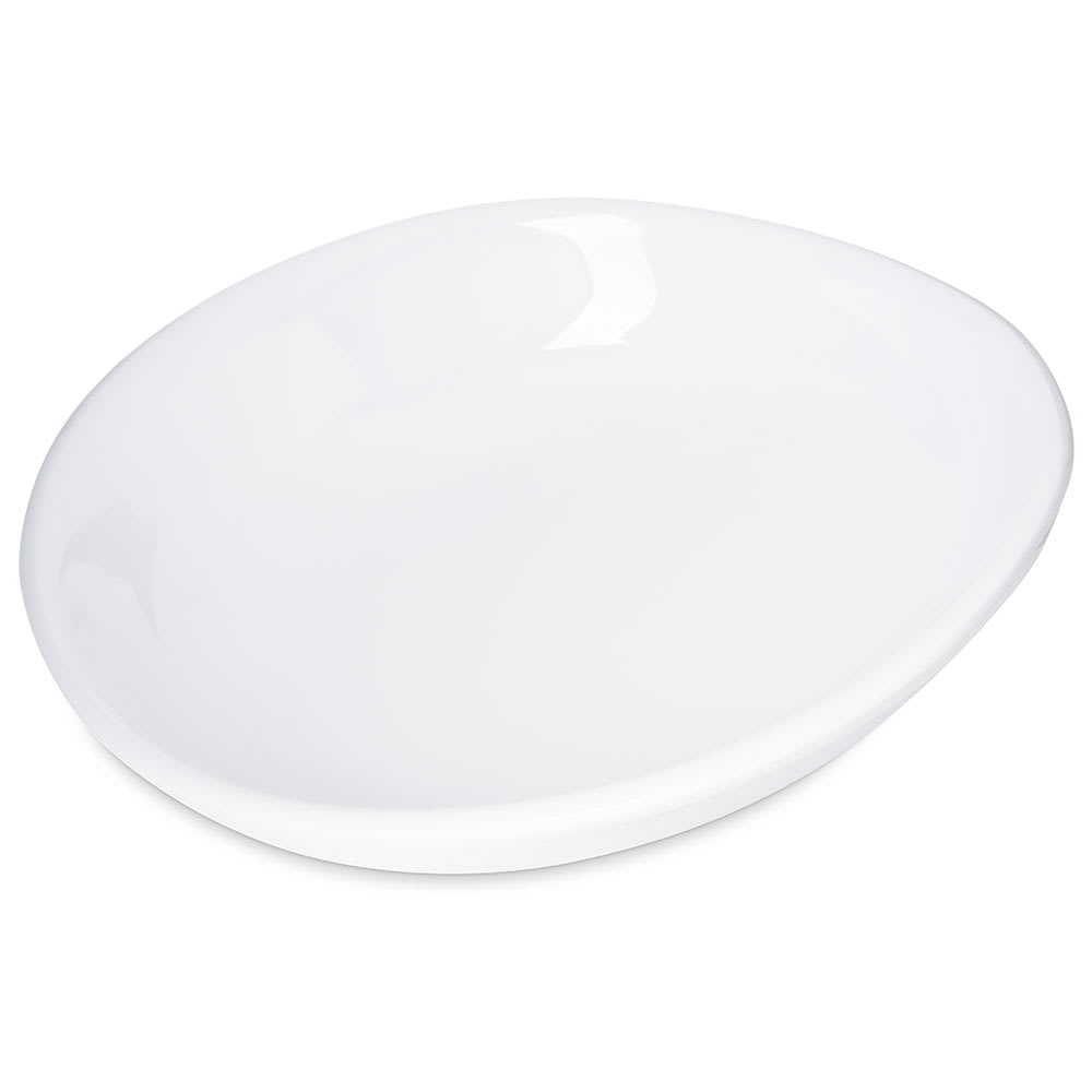 Carlisle 9 1/2" Oblong Melamine Pasta Plate, White (5300402)