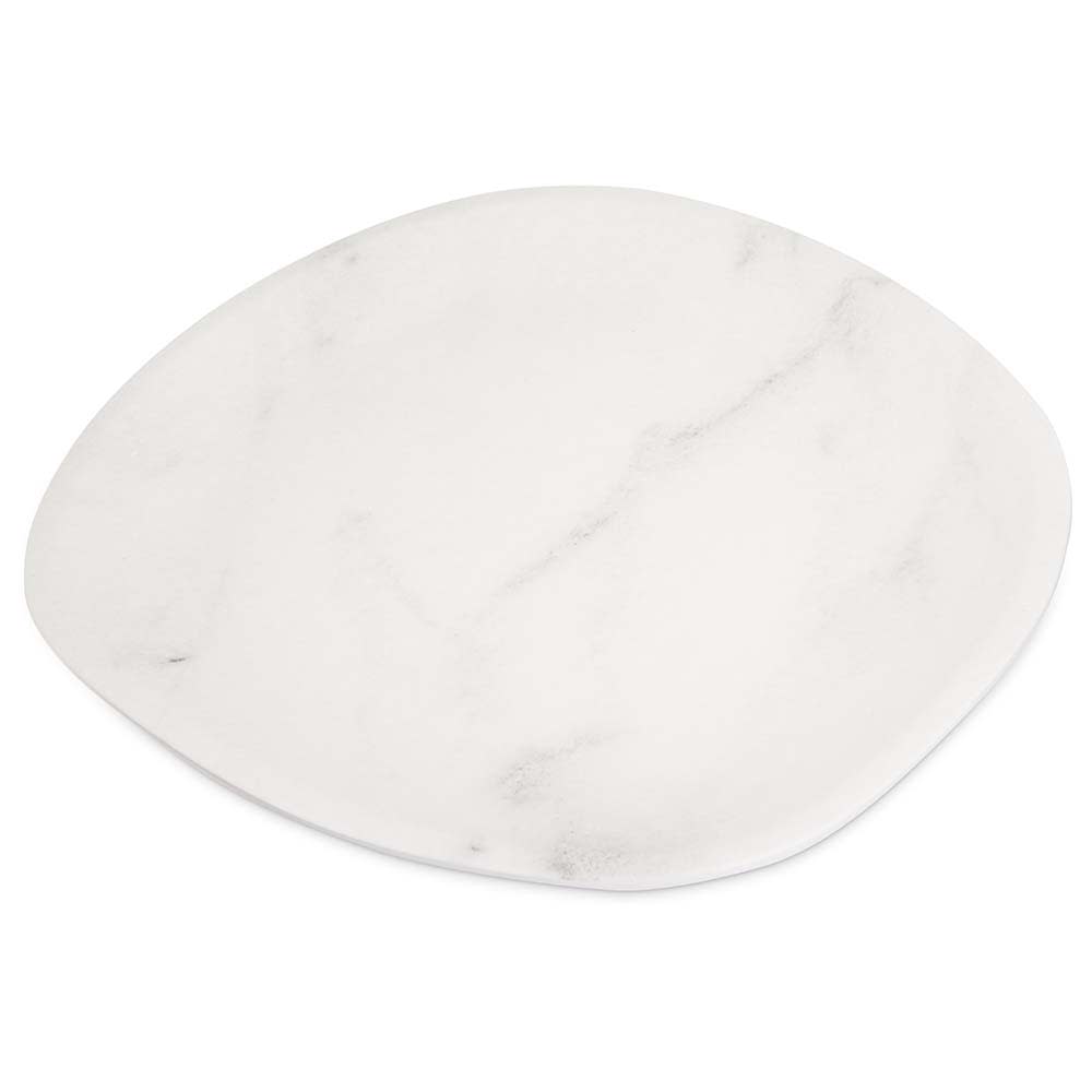 Carlisle 13" Oblong Ridge Platter - Melamine, Marble (5310237)
