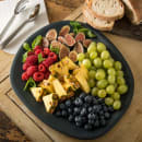 Carlisle 13" Oblong Ridge Platter - Melamine, Slate (5310238) thumbnail 5