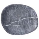 Carlisle 13" Oblong Ridge Platter - Melamine, Soapstone (5310272) thumbnail 2
