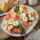 Carlisle 18" Oblong Ridge Platter - Melamine, Cement (5310323) thumbnail 5