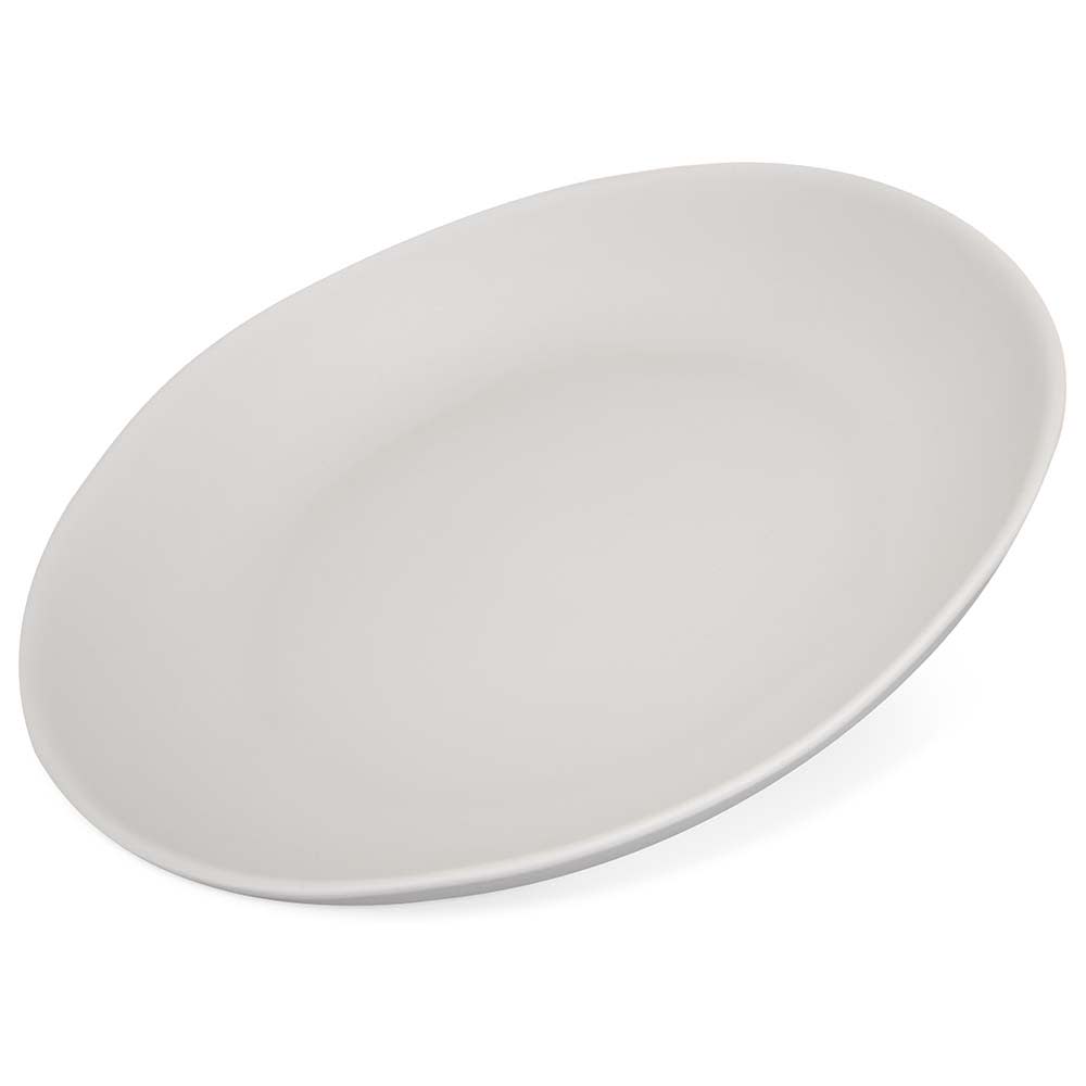 Carlisle 9" Free Form Melamine Salad Plate, Cement (5310623)