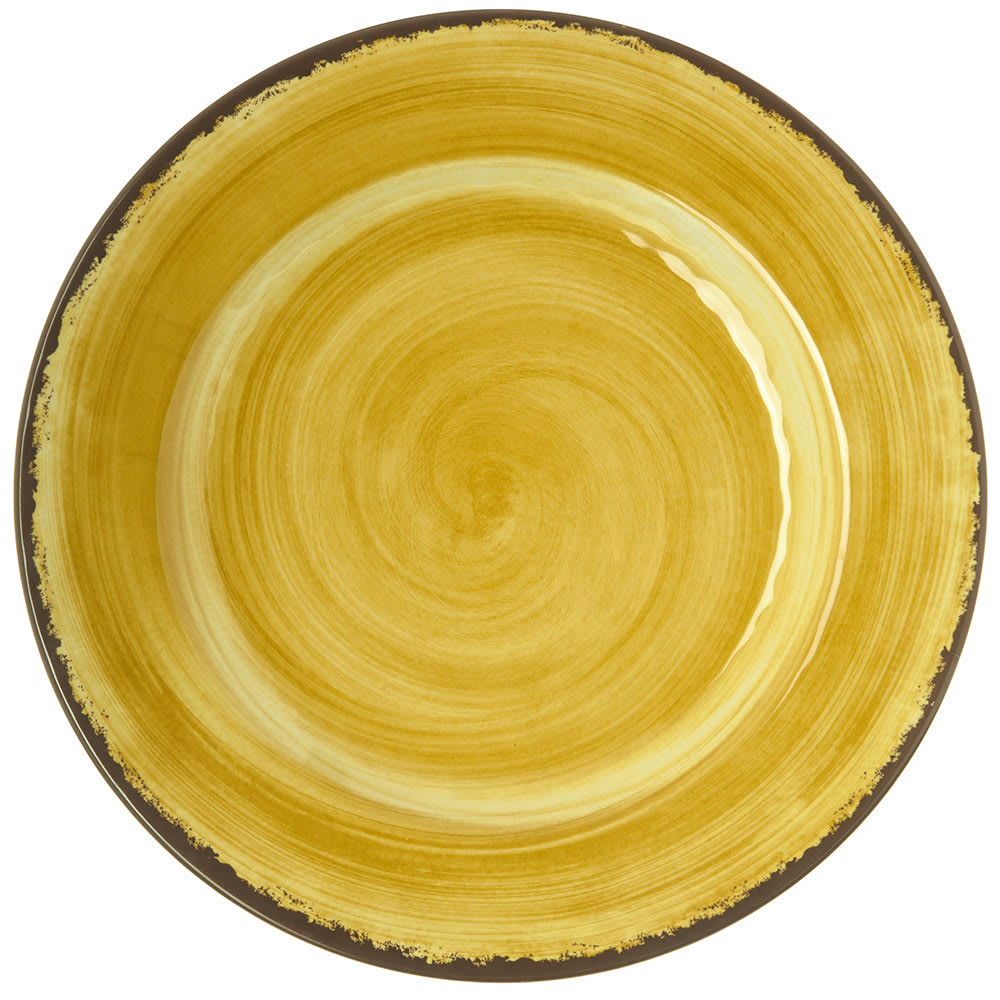 Carlisle 11" Round Melamine Dinner Plate, Amber (5400113)