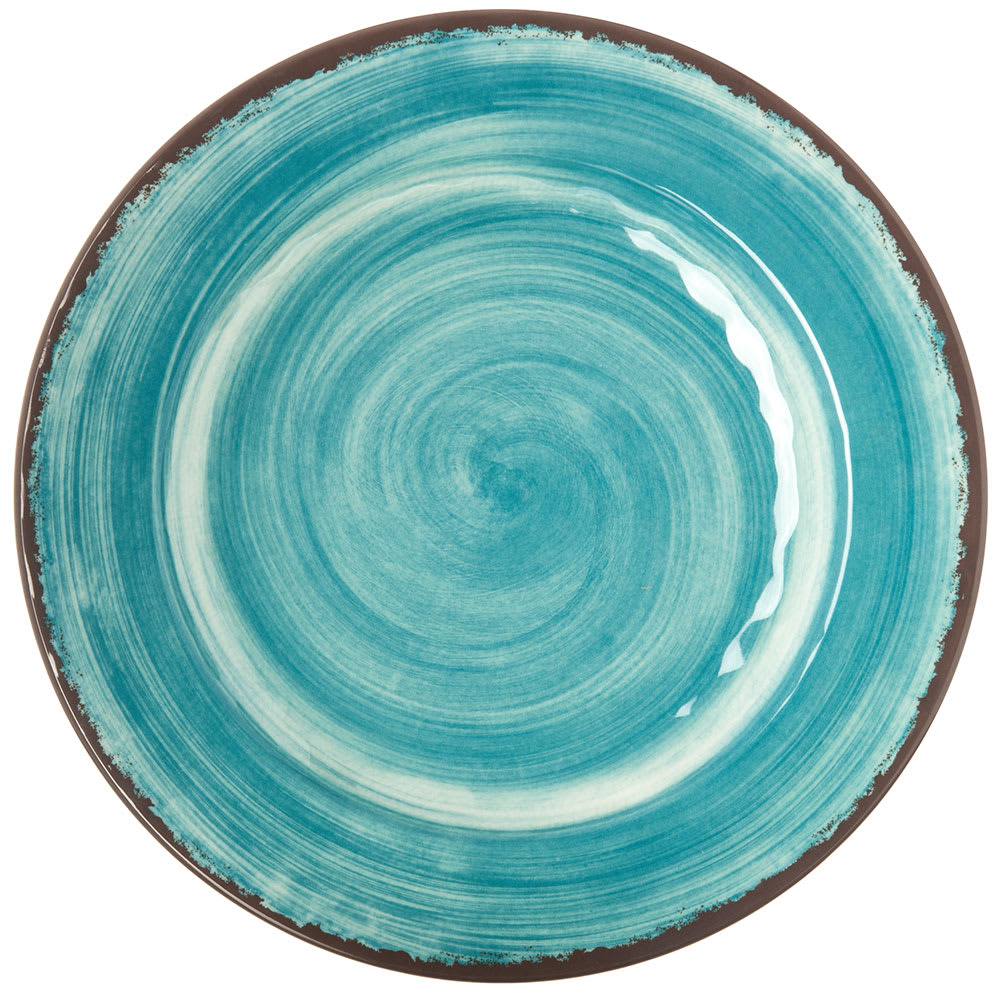 Carlisle 11" Round Melamine Dinner Plate, Aqua (5400115)