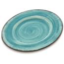 Carlisle 9" Round Melamine Salad Plate, Aqua (5400215) thumbnail 2