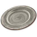 Carlisle 9" Round Melamine Salad Plate, Smoke Gray (5400218) thumbnail 2