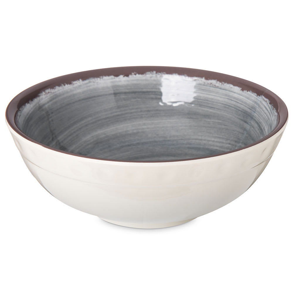 Carlisle 17 oz Round Melamine Serving Bowl, Gray (5400518)
