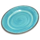 Carlisle 7" Round Melamine Bread & Butter Plate, Aqua (5400715) thumbnail 2